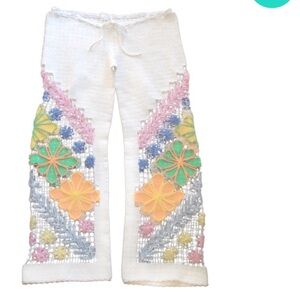 Kovey Handmade cotton crochet pants brand new!!